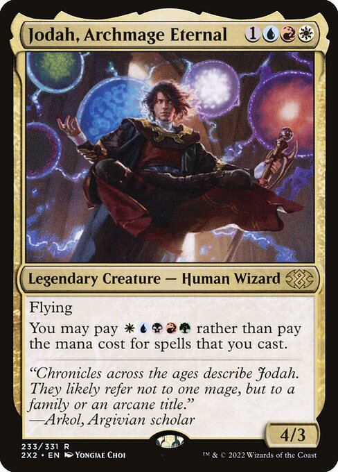 【Foil】【EN】永遠の大魔道師、ジョダー/Jodah, Archmage Eternal [2X2] 金R No.233