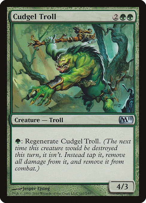 【Foil】【EN】棍棒のトロール/Cudgel Troll [M11] 緑U No.167