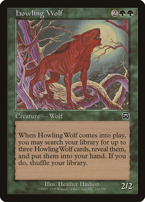 【Foil】【EN】遠吠えする狼/Howling Wolf [MMQ] 緑C No.252