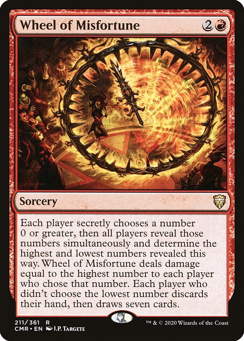 【Foil】【EN】災難の輪/Wheel of Misfortune [CMR] 赤R No.211