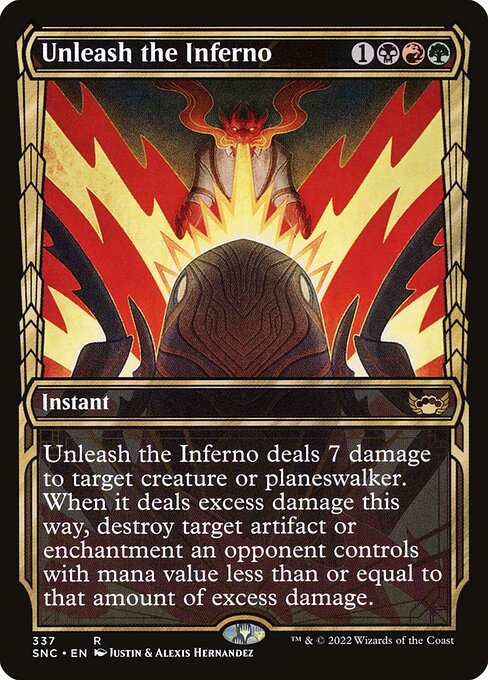 【EN】豪火を放て/Unleash the Inferno [SNC] 金R No.337