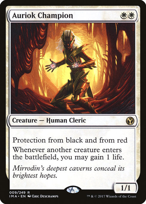 【Foil】【EN】オーリオックのチャンピオン/Auriok Champion [IMA] 白R No.9