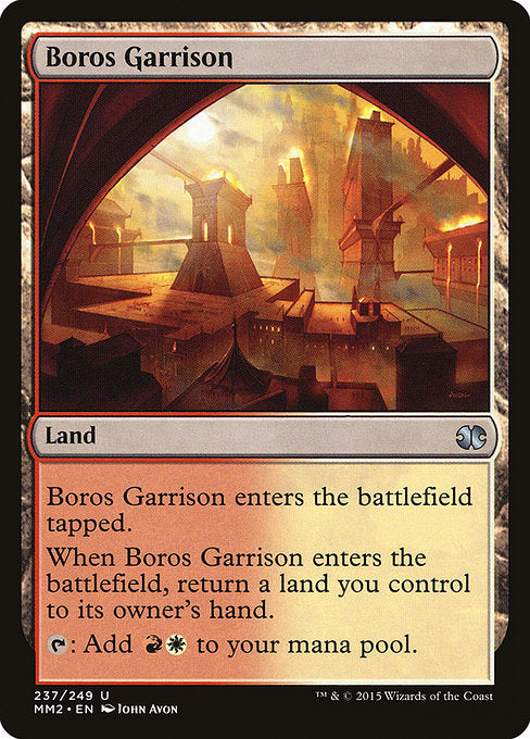 【Foil】【EN】ボロスの駐屯地/Boros Garrison [MM2] 無U No.237