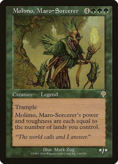 【Foil】【EN】マローの魔術師モリモ/Molimo, Maro-Sorcerer [INV] 緑R No.199