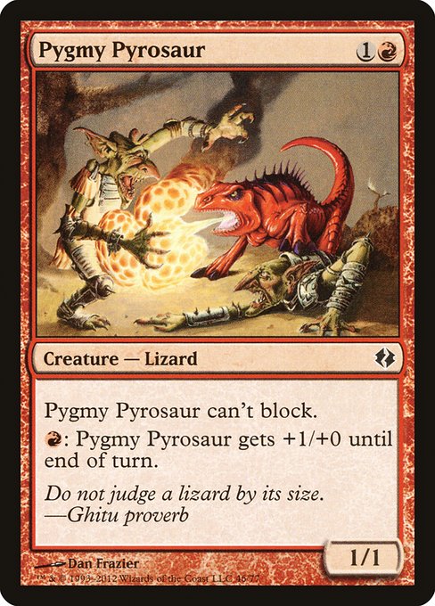 【EN】ピグミー・パイロザウルス/Pygmy Pyrosaur [DDI] 赤C No.46