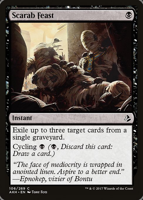 【EN】スカラベの饗宴/Scarab Feast [AKH] 黒C No.106