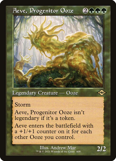 【Foil】【EN】前駆軟泥、エーヴ/Aeve, Progenitor Ooze [MH2] 緑R No.409