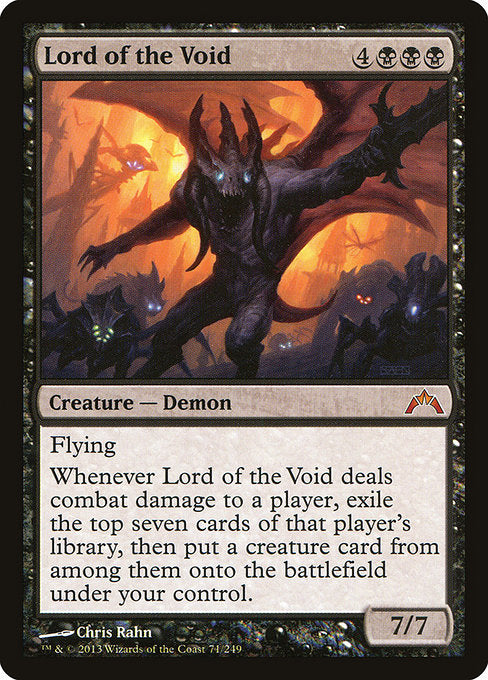 【Foil】【EN】虚無の王/Lord of the Void [GTC] 黒M No.71