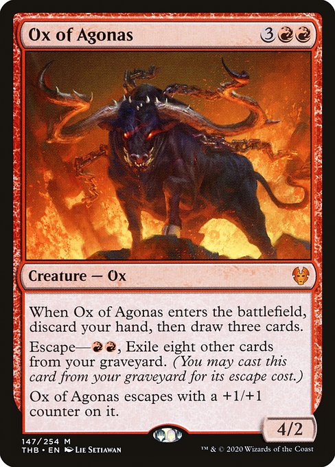 【Foil】【EN】アゴナスの雄牛/Ox of Agonas [THB] 赤M No.147