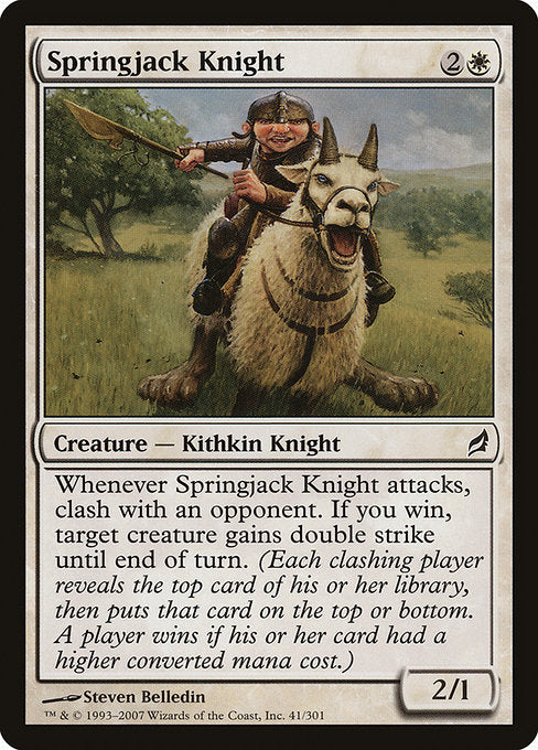 【Foil】【EN】スプリングジャックの騎士/Springjack Knight [LRW] 白C No.41
