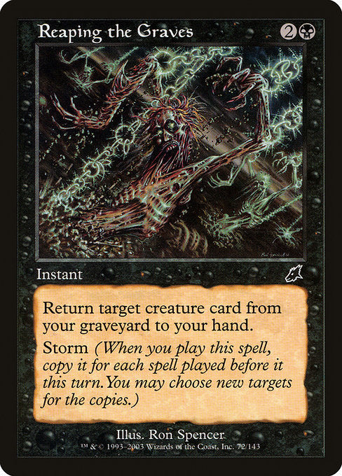 【Foil】【EN】墓の刈り取り/Reaping the Graves [SCG] 黒C No.72