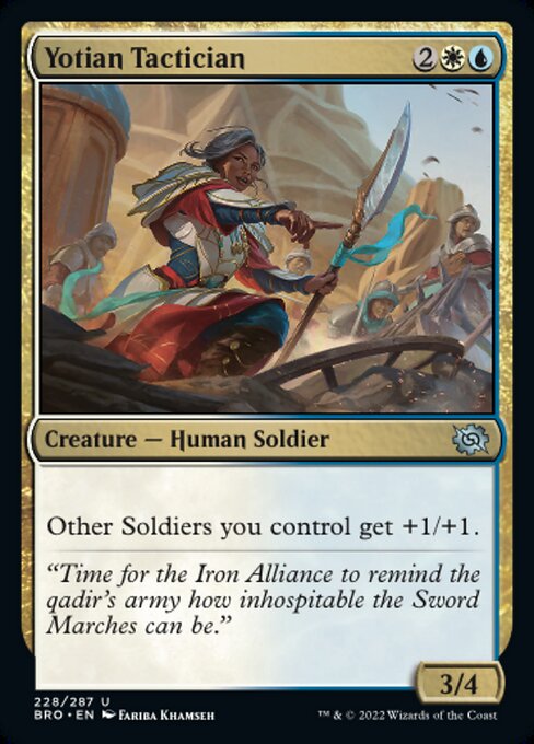 【Foil】【EN】ヨーティアの戦術家/Yotian Tactician [BRO] 金U No.228