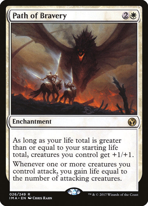 【Foil】【EN】勇気の道/Path of Bravery [IMA] 白R No.26