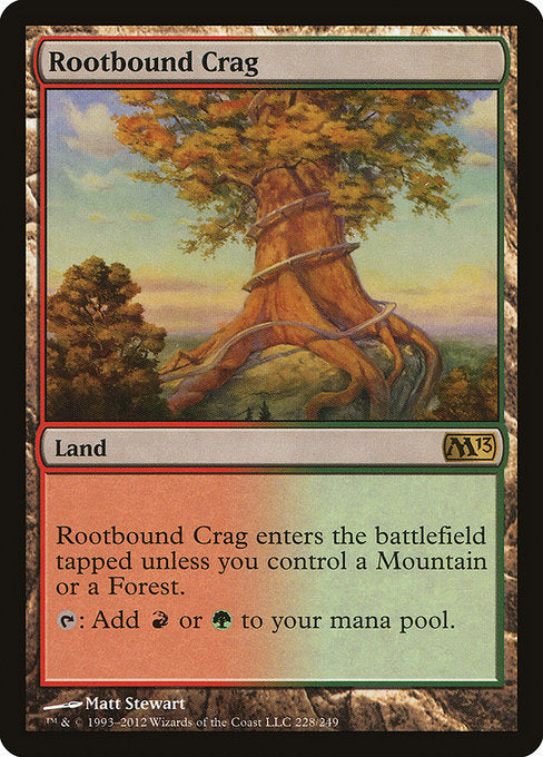 【EN】根縛りの岩山/Rootbound Crag [M13] 無R No.228