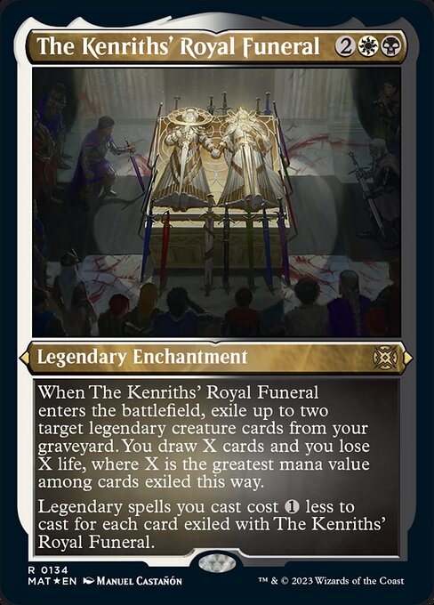 【エッチングFoil】【EN】ケンリス王家の葬送/The Kenriths' Royal Funeral [MAT] 金R No.134