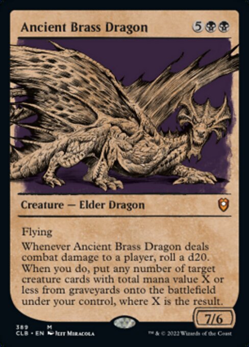 【EN】エインシャント・ブラス・ドラゴン/Ancient Brass Dragon [CLB] 黒M No.389