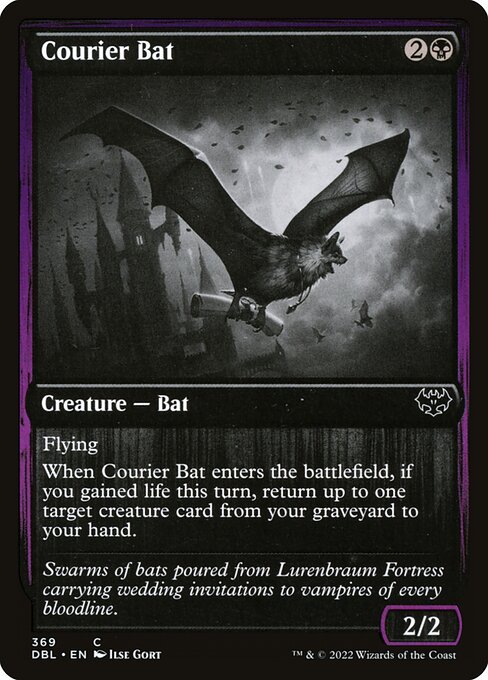 【EN】コウモリの急使/Courier Bat [DBL] 黒C No.369