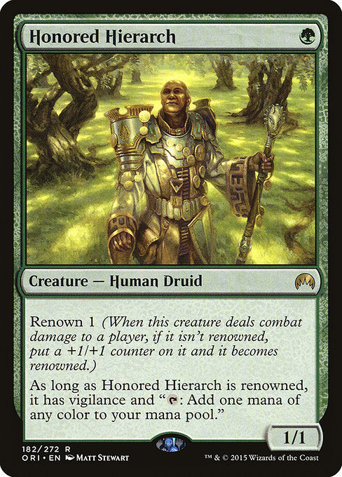 【Foil】【EN】名誉ある教主/Honored Hierarch [ORI] 緑R No.182