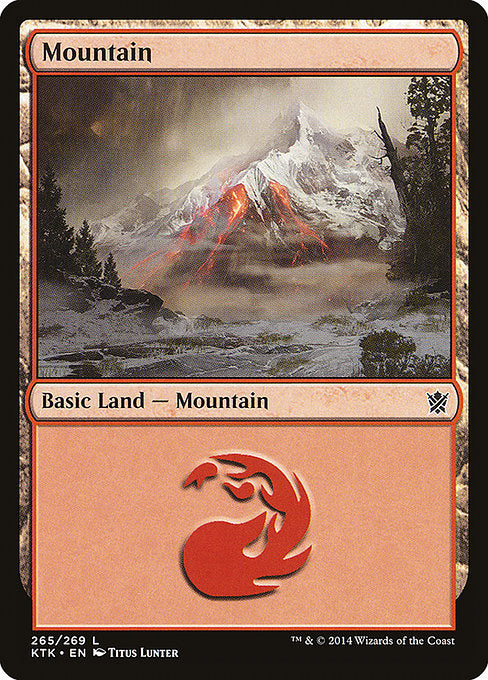 【Foil】【EN】山/Mountain [KTK] 無C No.265