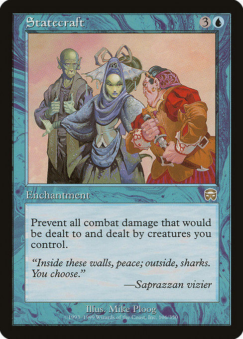 【Foil】【EN】治国策/Statecraft [MMQ] 青R No.106