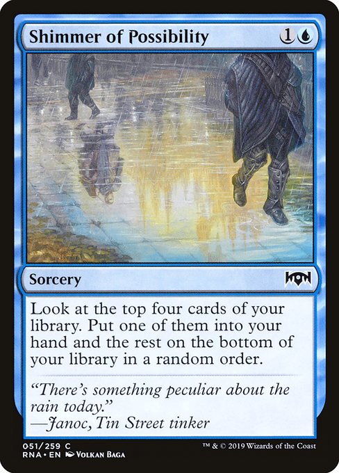 【Foil】【EN】可能性の揺らぎ/Shimmer of Possibility [RNA] 青C No.51