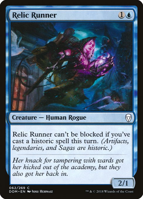 【Foil】【EN】秘宝を追う者/Relic Runner [DOM] 青C No.62