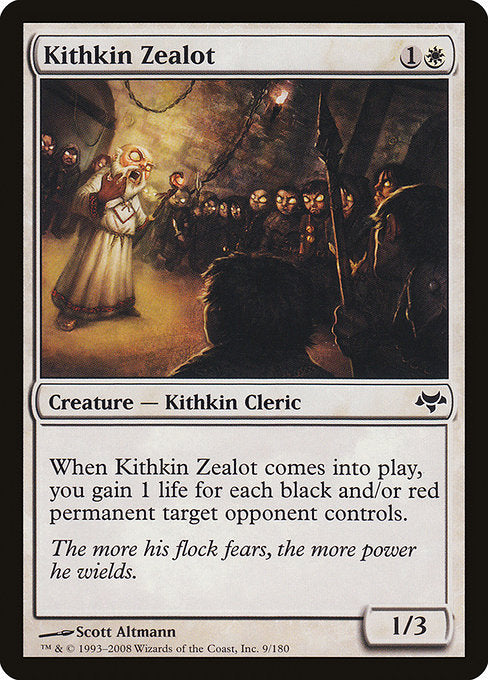 【Foil】【EN】キスキンの盲信者/Kithkin Zealot [EVE] 白C No.9