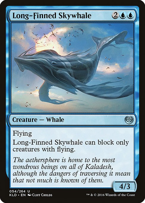 【EN】ヒレナガ空鯨/Long-Finned Skywhale [KLD] 青U No.54