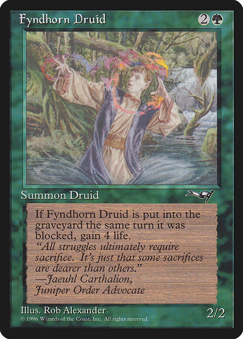 【EN】Fyndhorn Druid [ALL] 緑C No.90a