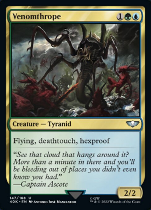 【Foil】【EN】Venomthrope [40K] 金U No.147★