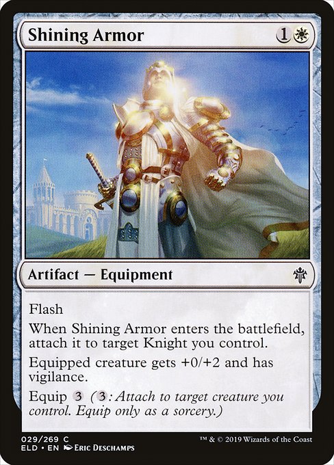 【Foil】【EN】輝く鎧/Shining Armor [ELD] 茶C No.29