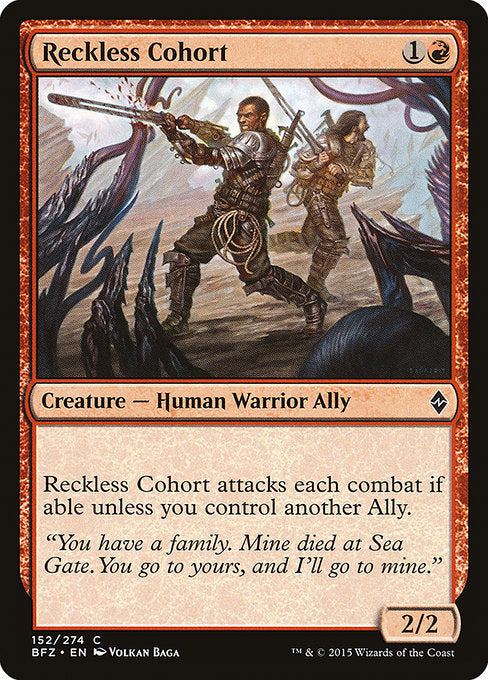 【Foil】【EN】命知らずの群勢/Reckless Cohort [BFZ] 赤C No.152