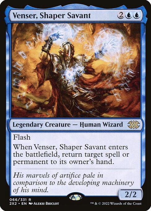 【EN】造物の学者、ヴェンセール/Venser, Shaper Savant [2X2] 青R No.66