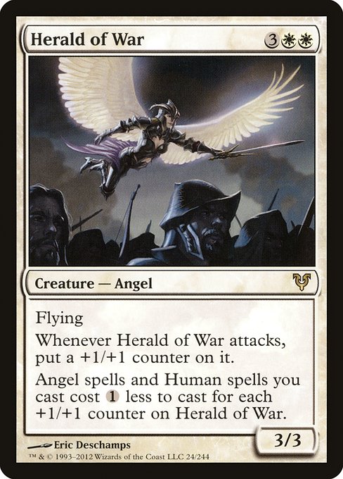 【Foil】【EN】戦争の伝令/Herald of War [AVR] 白R No.24