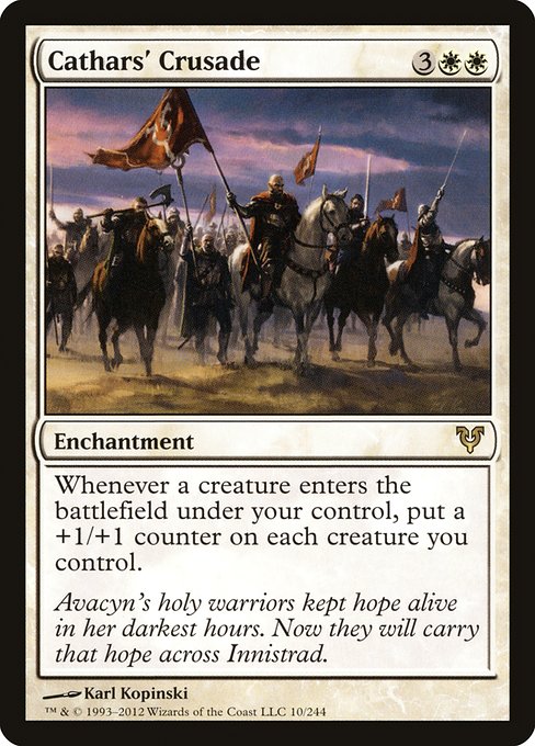 【Foil】【EN】聖戦士の進軍/Cathars' Crusade [AVR] 白R No.10