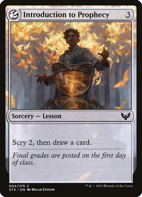 【Foil】【EN】予言学入門/Introduction to Prophecy [STX] 無C No.4