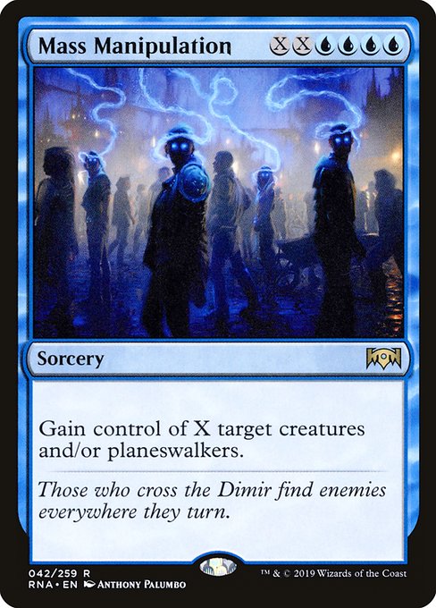 【Foil】【EN】集団強制/Mass Manipulation [RNA] 青R No.42