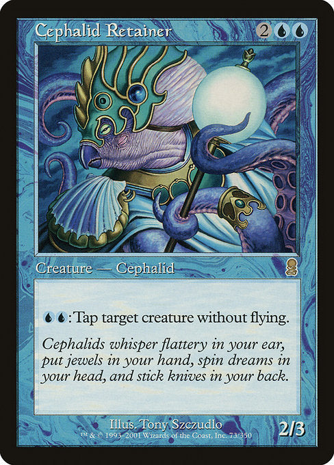 【Foil】【EN】セファリッドの家来/Cephalid Retainer [ODY] 青R No.73