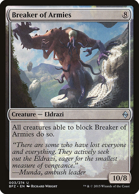 【Foil】【EN】軍団を破壊するもの/Breaker of Armies [BFZ] 無U No.3