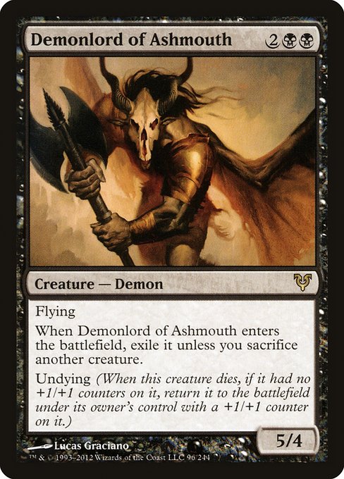 【EN】灰口の悪魔王/Demonlord of Ashmouth [AVR] 黒R No.96