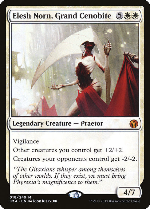 【Foil】【EN】大修道士、エリシュ・ノーン/Elesh Norn, Grand Cenobite [IMA] 白M No.18