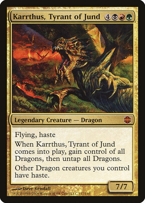 【Foil】【EN】ジャンドの暴君、カーサス/Karrthus, Tyrant of Jund [ARB] 金M No.117