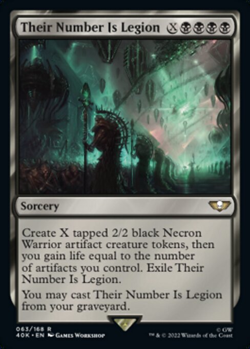 【Foil】【EN】Their Number Is Legion [40K] 黒R No.63★