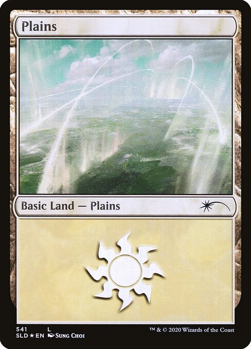 【Foil】【EN】平地/Plains [SLD] 無C No.541