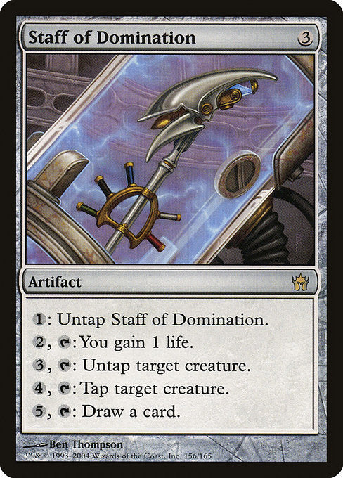 【Foil】【EN】威圧の杖/Staff of Domination [5DN] 茶R No.156