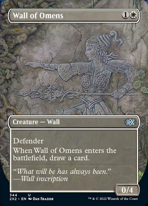 【EN】前兆の壁/Wall of Omens [2X2] 白U No.344