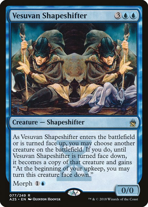 【Foil】【EN】ヴェズーヴァの多相の戦士/Vesuvan Shapeshifter [A25] 青R No.77