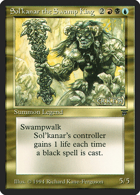 【EN】沼地の王ソルカナー/Sol'kanar the Swamp King [LEG] 金R No.259