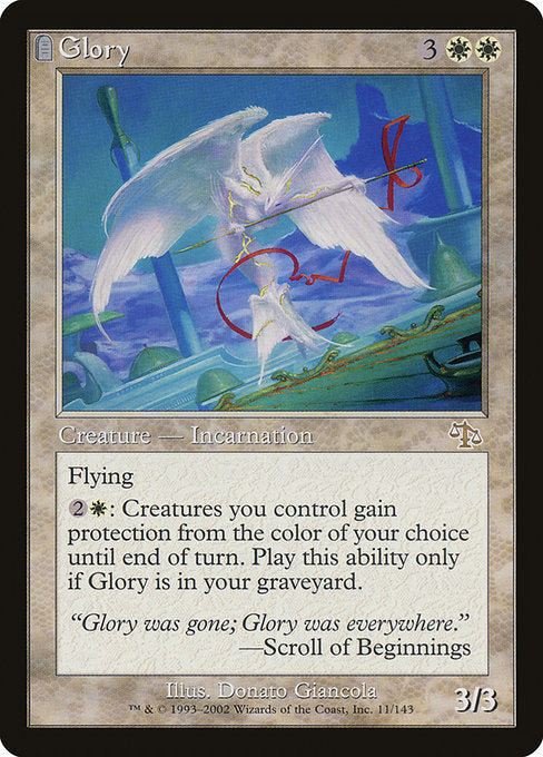 【Foil】【EN】栄光/Glory [JUD] 白R No.11