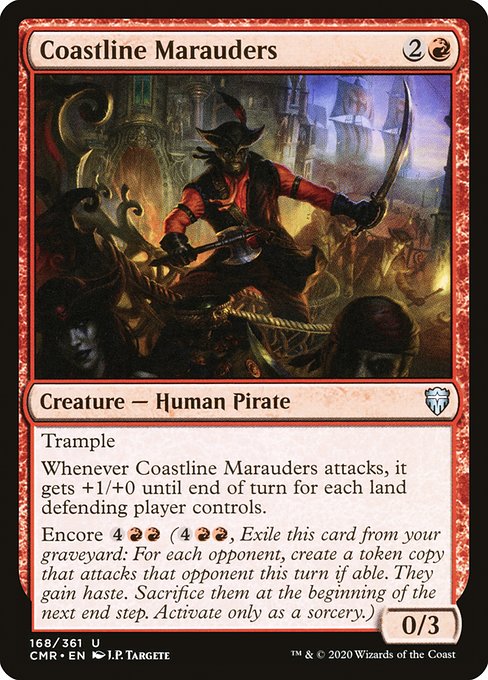 【Foil】【EN】海岸線の匪賊/Coastline Marauders [CMR] 赤U No.168